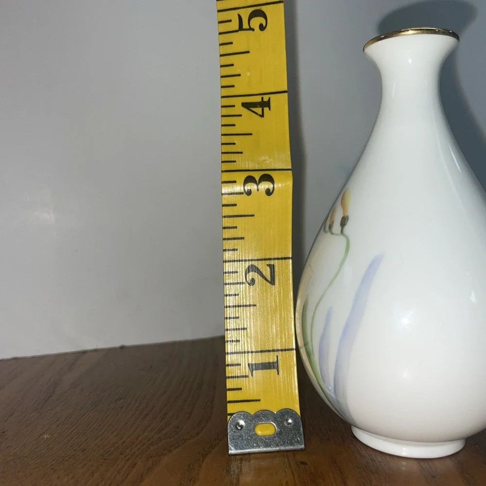 Signed Noritake‎ Bone China Single Flower Bud Vase Nippon Toki Japan
